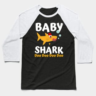Baby Shark Premium Christmas Mommy Shark Daddy Shark Baseball T-Shirt